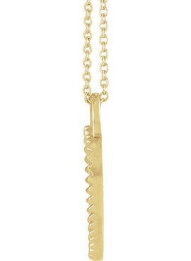 14K Rose Gold St. Christopher Heart Medal Pendant