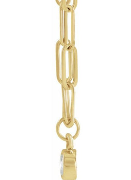 14K Yellow Gold .07 CT Natural Diamond Micro Bezel-Set 16