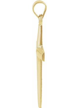 18K Yellow Gold Cross Pendant