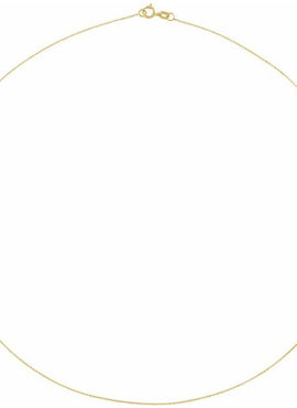14K Yellow Gold .65 mm Diamond-Cut Cable 16