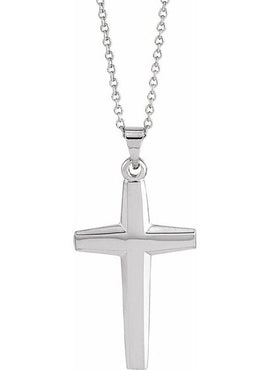 18K Yellow Gold Cross Pendant