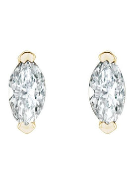14K Yellow Gold Natural Green Tourmaline Earrings