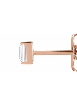 14K Yellow Gold .02 CTW Natural Diamond Channel-Set Earrings