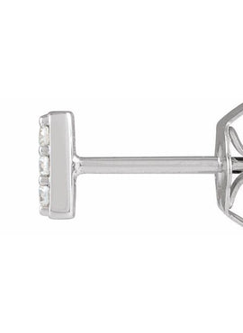 14K Yellow Gold .06 CTW Natural Diamond Bar Earrings