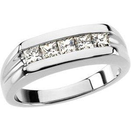 3/4 CTW Diamond Men's Five-Stone Ring