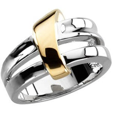 Load image into Gallery viewer, Two-Tone Fashion Ring
