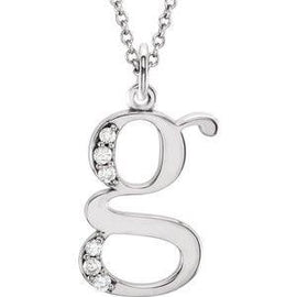 .025 CTW Diamond Lowercase Initial a 16