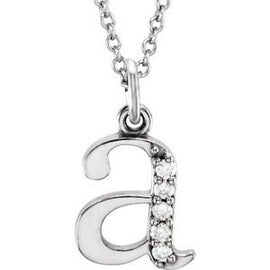 .025 CTW Diamond Lowercase Initial a 16