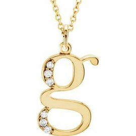 .025 CTW Diamond Lowercase Initial a 16