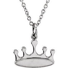 Load image into Gallery viewer, Vermeil Tiny Posh® Crown 16-18&quot; Necklace
