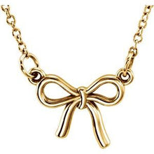 Load image into Gallery viewer, Vermeil Tiny Posh® Knotted Bow 16-18&quot; Necklace

