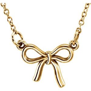 Vermeil Tiny Posh® Knotted Bow 16-18