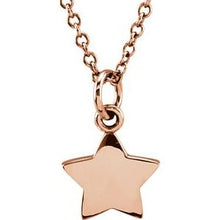 Load image into Gallery viewer, Vermeil Tiny Posh® Star 16-18&quot; Necklace
