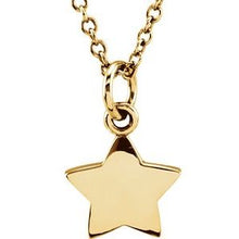 Load image into Gallery viewer, Vermeil Tiny Posh® Star 16-18&quot; Necklace
