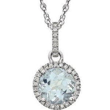 Load image into Gallery viewer, Created Opal &amp; 1/10 CTW Diamond 18&quot; Necklace
