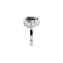 Load image into Gallery viewer, Amethyst &amp; 1/6 CTW Diamond Ring
