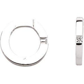 .07 CTW Diamond Hoop Earrings