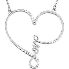 1/8 CTW Diamond Infinity-Inspired Love Heart 18