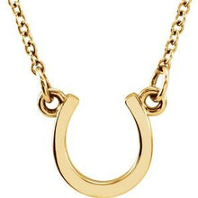 Load image into Gallery viewer, Vermeil Tiny Posh® Horseshoe 16-18&quot; Necklace
