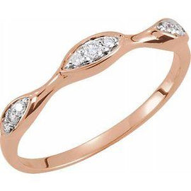 1/10 CTW Diamond Stackable Ring