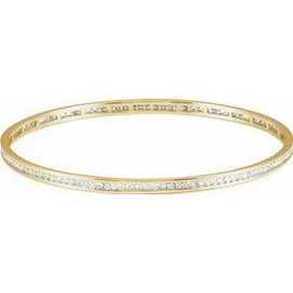 2 1/4 CTW Diamond Stackable Bangle 8