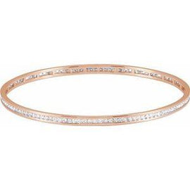 2 1/4 CTW Diamond Stackable Bangle 8