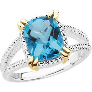 Swiss Blue Topaz Ring