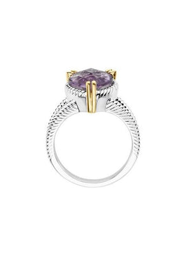 Amethyst Heart Ring