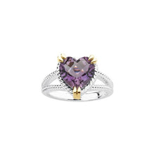 Load image into Gallery viewer, Amethyst Heart Ring
