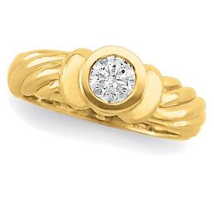 1/2 CTW Diamond Round Engagement Ring
