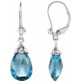 Swiss Blue Topaz Earrings