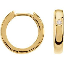 Load image into Gallery viewer, .04 CTW Diamond Hoop Earrings
