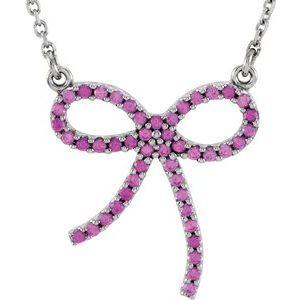 Pink Sapphire Bow 16