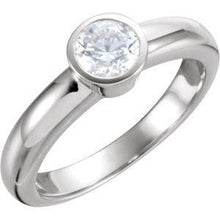 Load image into Gallery viewer, 1/2 CTW Diamond Round Solitaire Engagement Ring
