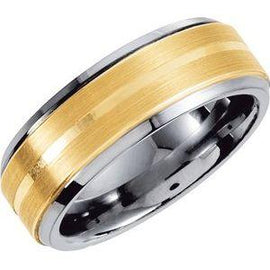 Inlay 8 mm Satin Finish Band