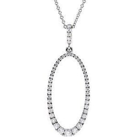 5/8 CTW Diamond Oval Silhouette 18