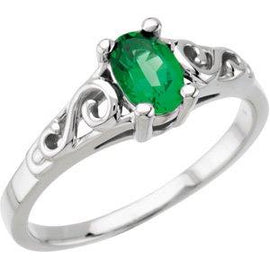 Youth Imitation Birthstone Ring