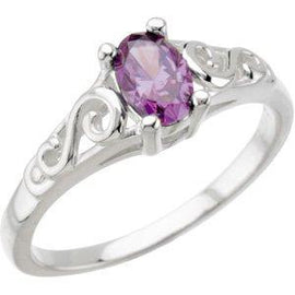 Youth Imitation Birthstone Ring