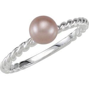 Imitation Pearl Rope Ring