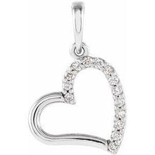 Load image into Gallery viewer, .06 CTW Diamond Heart Pendant

