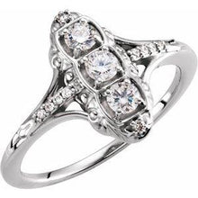 Load image into Gallery viewer, 1/3 CTW Diamond 3-Stone Ring
