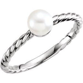 5.5-6.0 mm Cultured Freshwater Pearl Ring