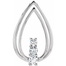 1/2 CTW Diamond Freeform Pendant