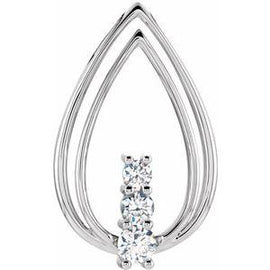 1/2 CTW Diamond Freeform Pendant