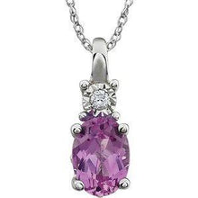 Load image into Gallery viewer, Amethyst &amp; .02 CTW Diamond 18&quot; Necklace
