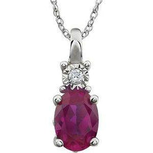 Load image into Gallery viewer, Amethyst &amp; .02 CTW Diamond 18&quot; Necklace
