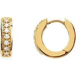 1/6 CTW Diamond Hoop Earrings