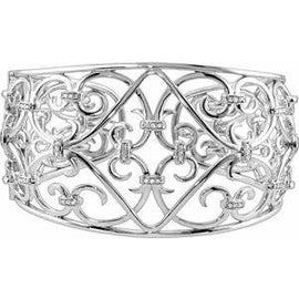 Filigree Scroll Cuff Bracelet