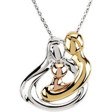 Load image into Gallery viewer, Gold-Plated and Gold-Plated 1 Child Family 18&quot; Necklace
