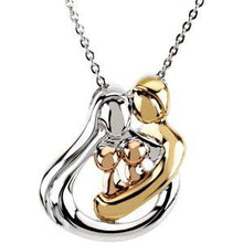 Load image into Gallery viewer, Gold-Plated and Gold-Plated 1 Child Family 18&quot; Necklace
